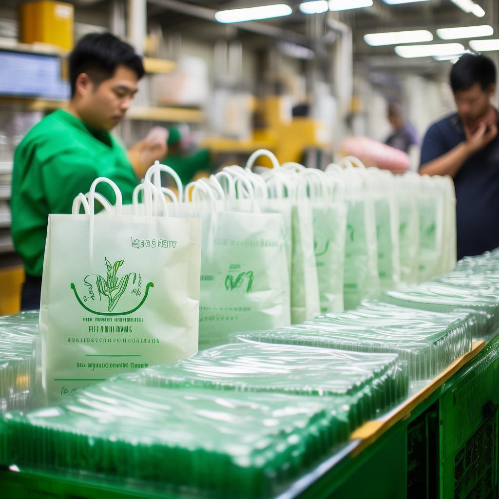 定安县餐饮生物降解购物袋定制：环保与品质的完美结合