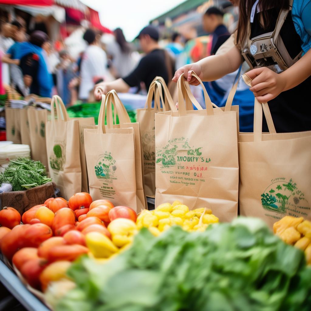 陵水县超市生物降解购物袋批发：环保定制，助力绿色生活