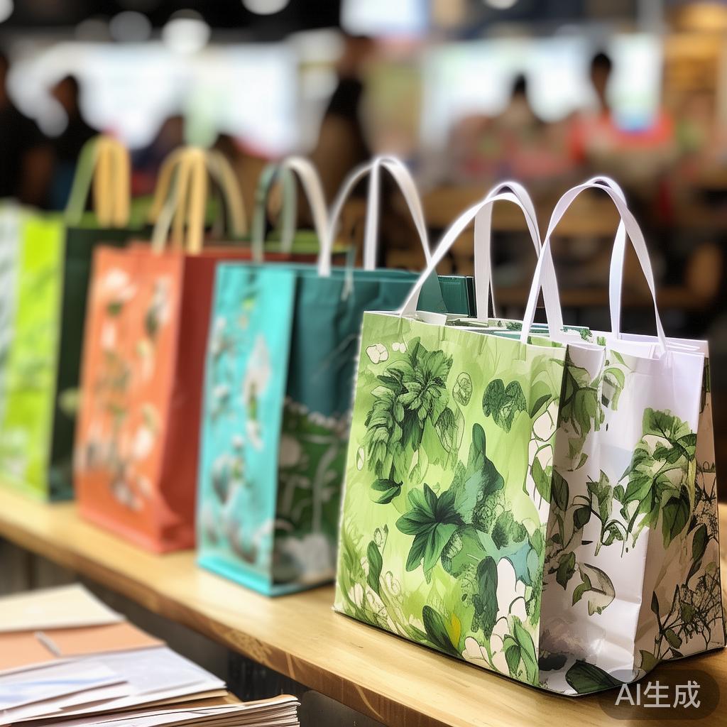 文昌餐饮生物降解购物袋定制：环保与品质的完美结合